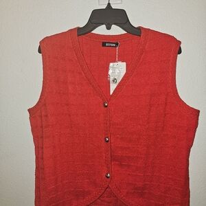 NWT BTBM Women's Red Vest